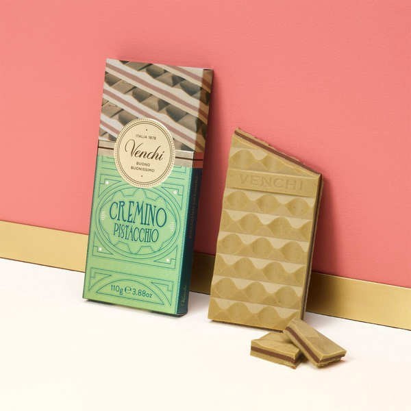 Tablette chocolat pistache et gianduja - Cremino pistaches - Tablette 110g