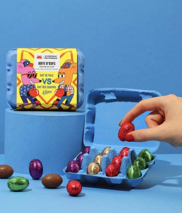 Boîte de 12 mini œufs lait...