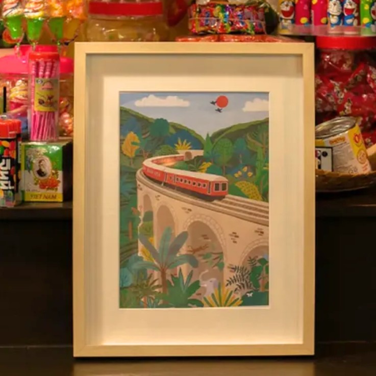 Kit peinture au numéro Sri Lanka 30 cm x 40 cm