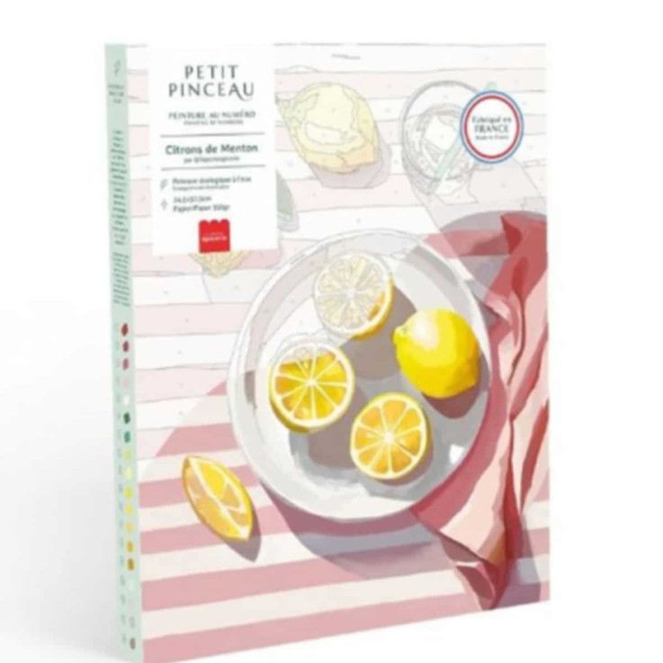 Kit peinture au numéro Citrons de Menton 30 cm x 40 cm