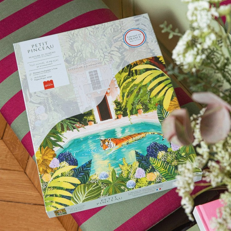 Kit peinture au numéro - Tigre 24,5 cm x 32,5 cm