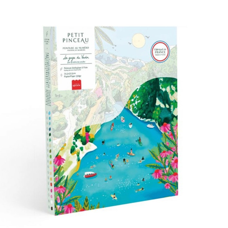 Kit peinture au numéro les gorges du verdon 30 cm x 40 cm