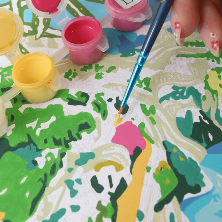 Kit peinture au numéro les gorges du verdon 30 cm x 40 cm