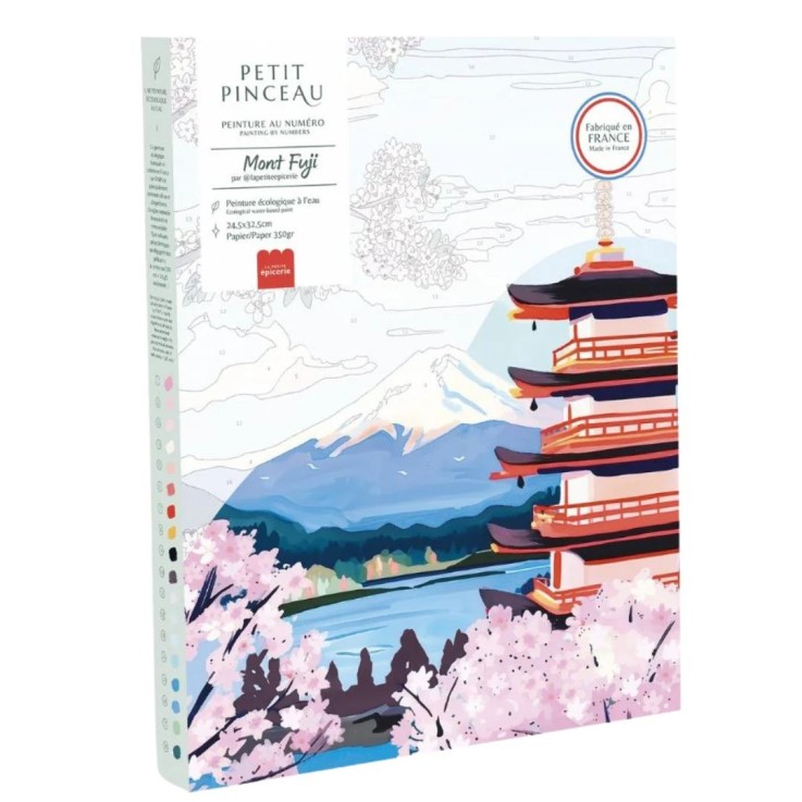Kit peinture au numéro Mont Fuji 30 cm x 40 cm