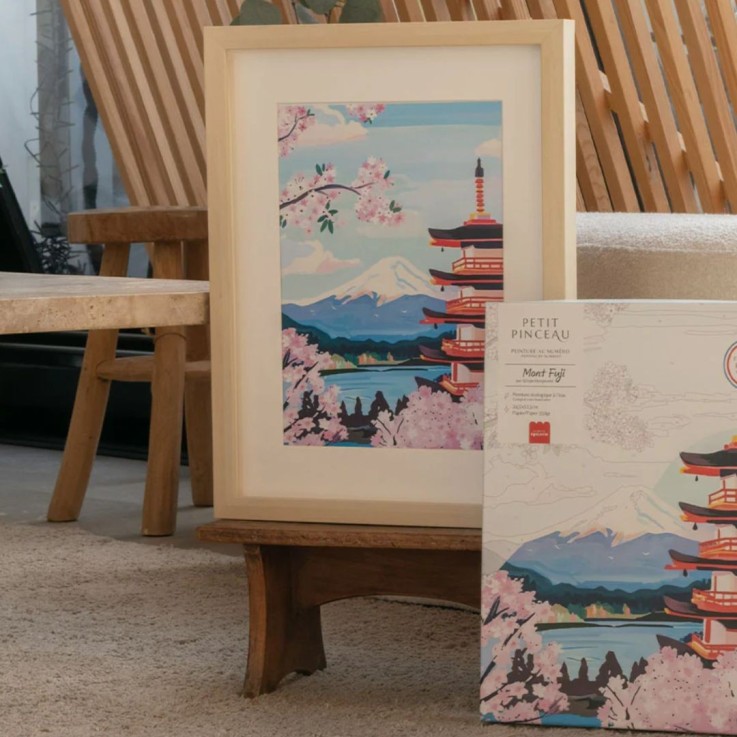 Kit peinture au numéro Mont Fuji 30 cm x 40 cm
