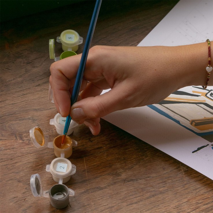 Kit peinture au numéro Kyoto 30 cm x 40 cm