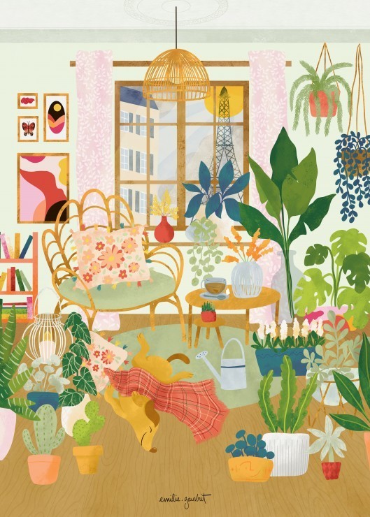 Puzzle Intérieur Cosy - 500 pièces