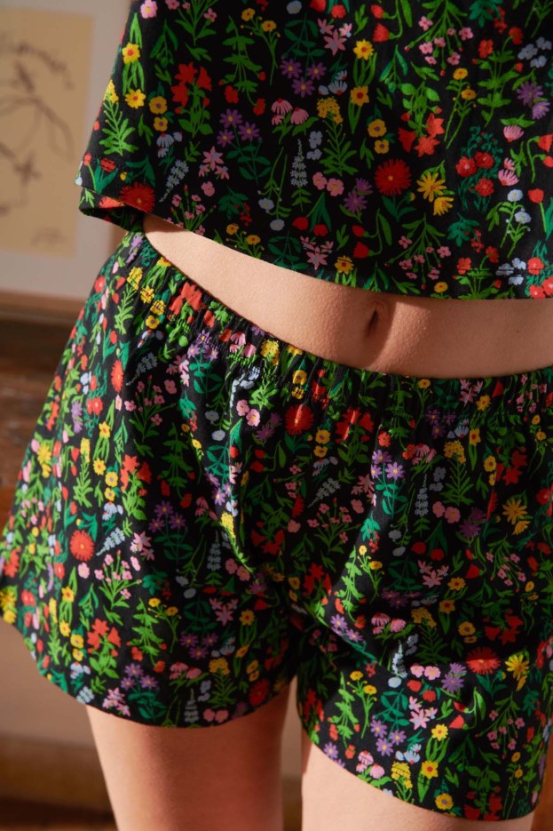 Pyjama Débardeur Coton Pampa Noir