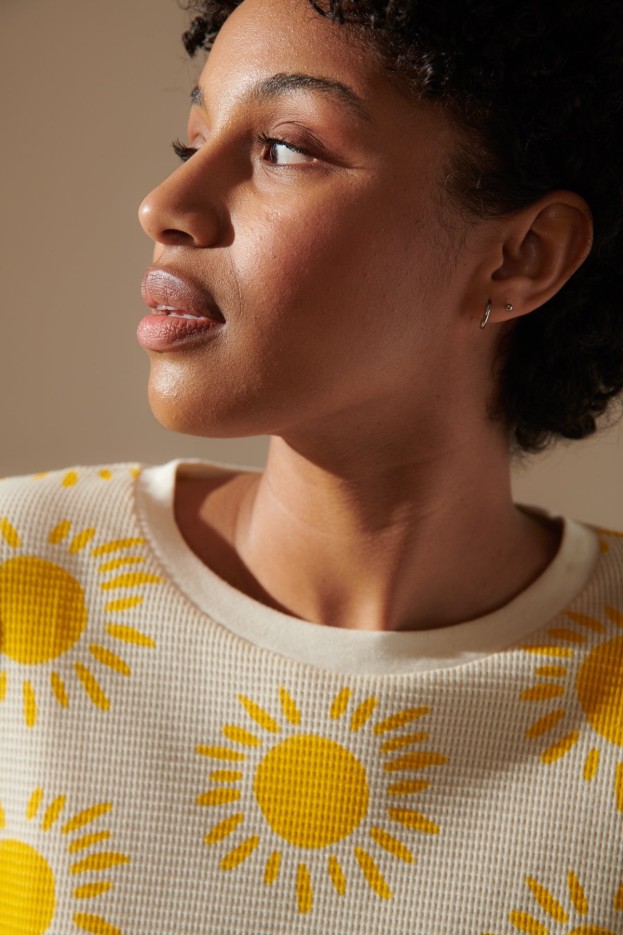 Pyjama Coton Gaufré Imprimé Souléu