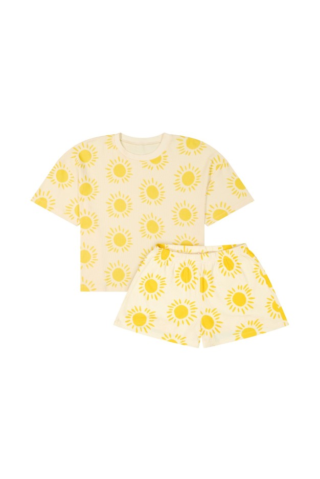 Pyjama Coton Gaufré Imprimé Souléu