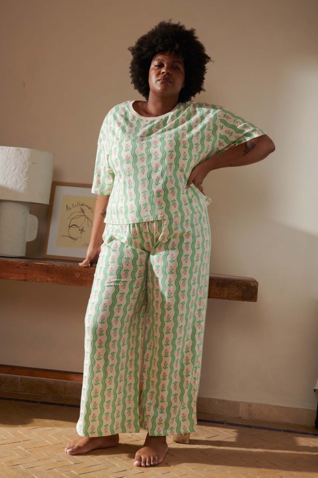 Pyjama Long Coton Vagues Provençales