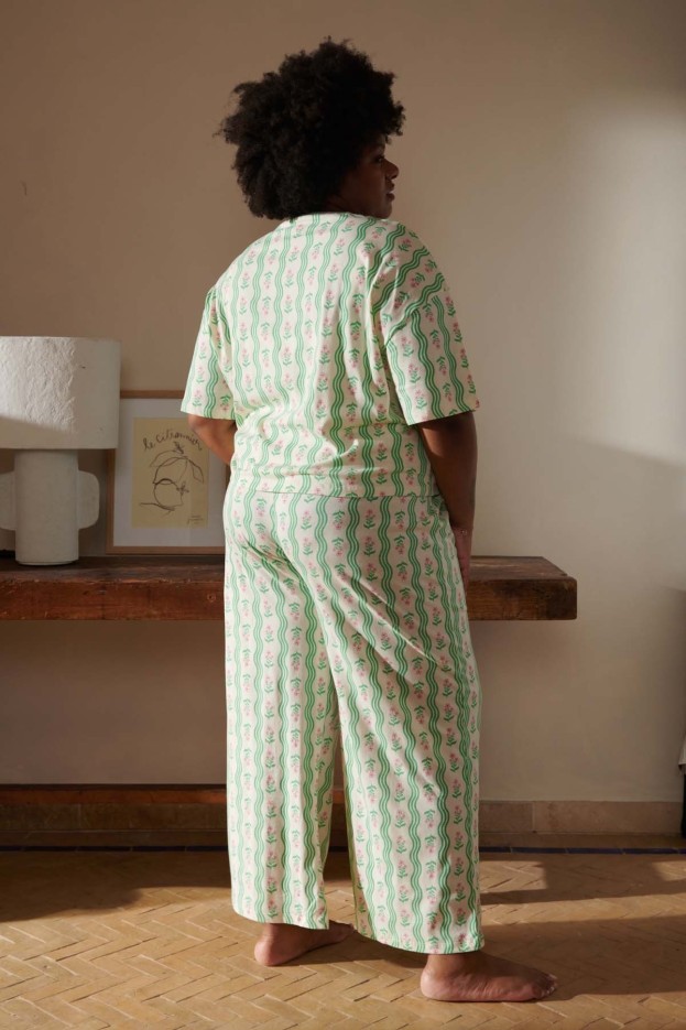 Pyjama Long Coton Vagues Provençales