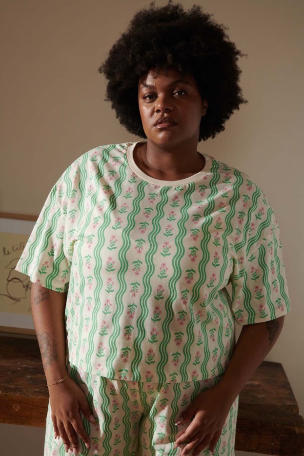 Pyjama Long Coton Vagues Provençales