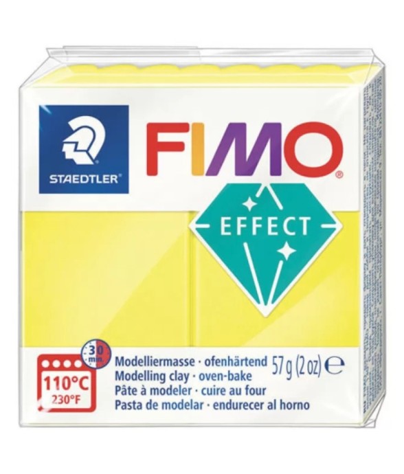 Pâte FIMO - Jaune Fluo 101