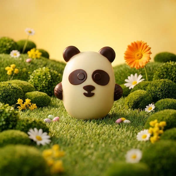 P'tit Panda de Pâques en chocolat blanc - Panda de 40g