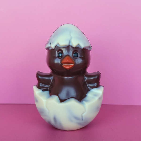 Poussin coquille en chocolat noir - Le poussin de 100g