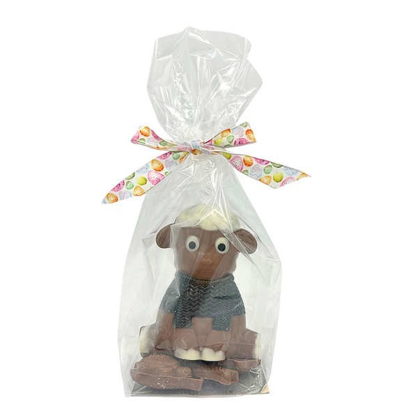Agneau et fritures de Pâques en chocolat au lait - Le sachet de 100g