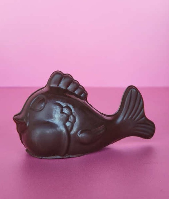 Baleine en chocolat noir -...