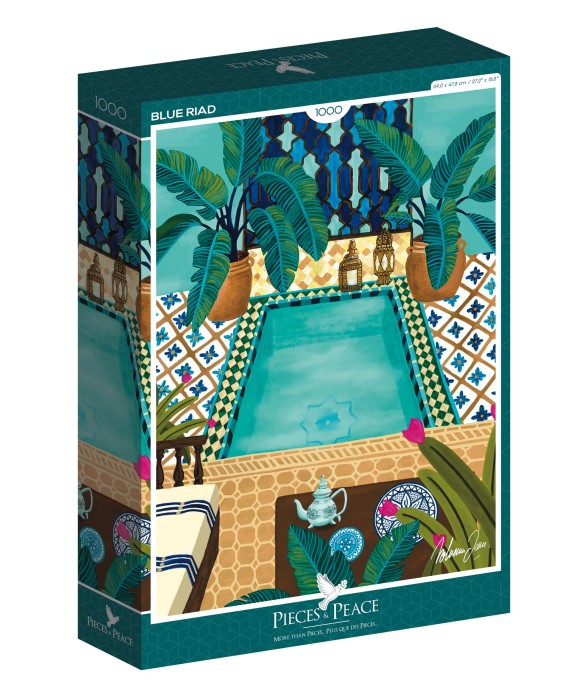 Puzzle Riad Bleu - 1000 pièces