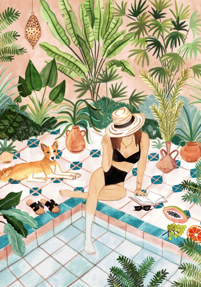 Puzzle Piscine Marocaine - 1000 pièces