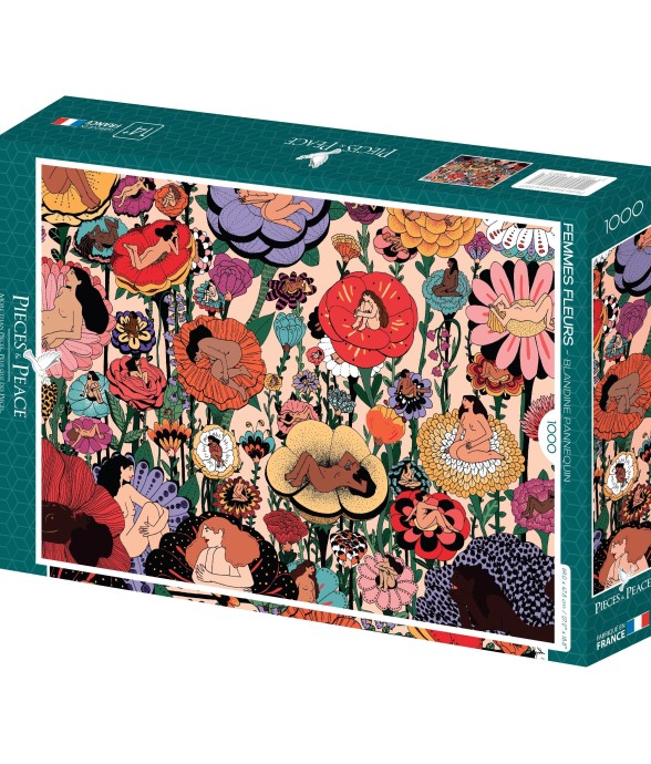Puzzle Femmes Fleurs - 1000...