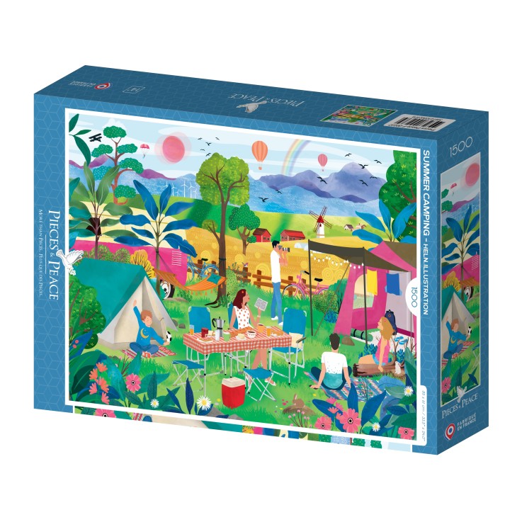 Puzzle L'Eté au Camping - 1500 pièces