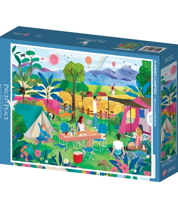 Puzzle L'Eté au Camping -...