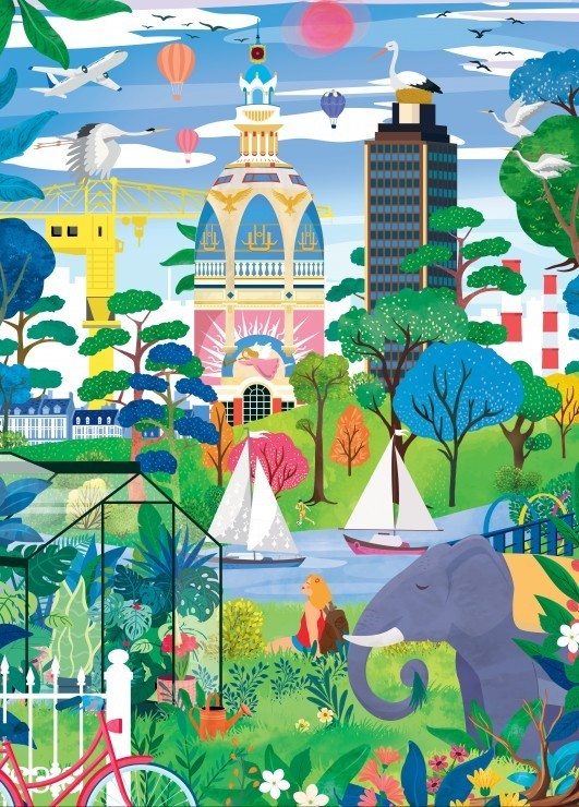 Puzzle Nantes Fantastique - 1500 pièces