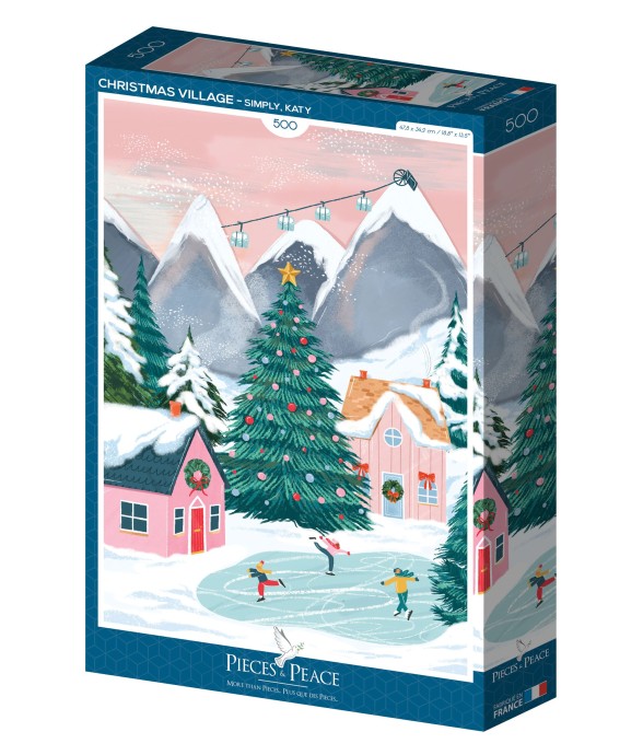 Puzzle Village de Noël -...