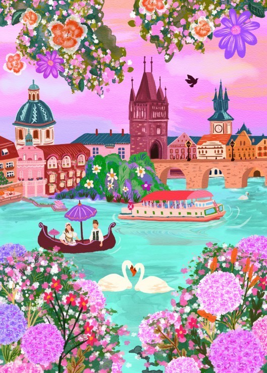 Puzzle Prague, République Tchèque - 500 pièces