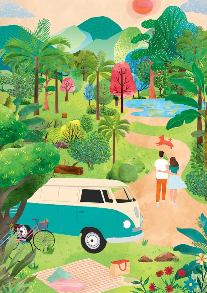 Puzzle Voyage d'Eté - 1000 pièces