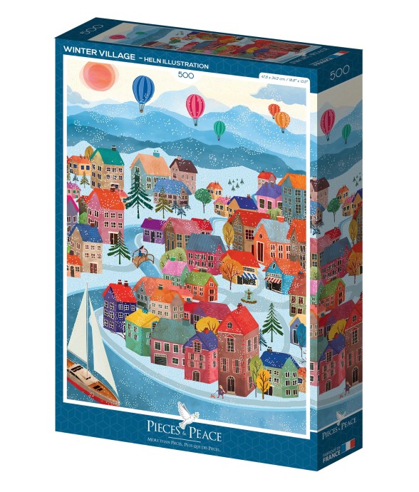 Puzzle Village d'Hiver -...