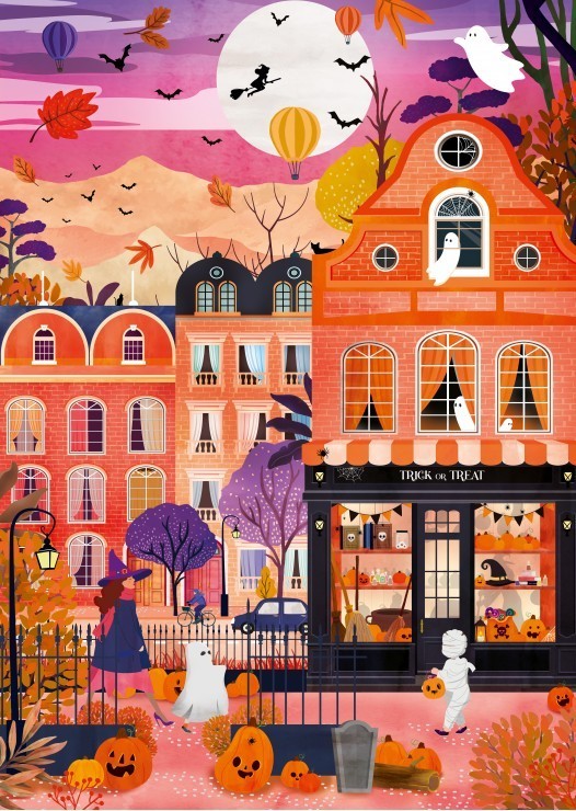 Puzzle Des Bonbons ou un Sort - 1000 pièces