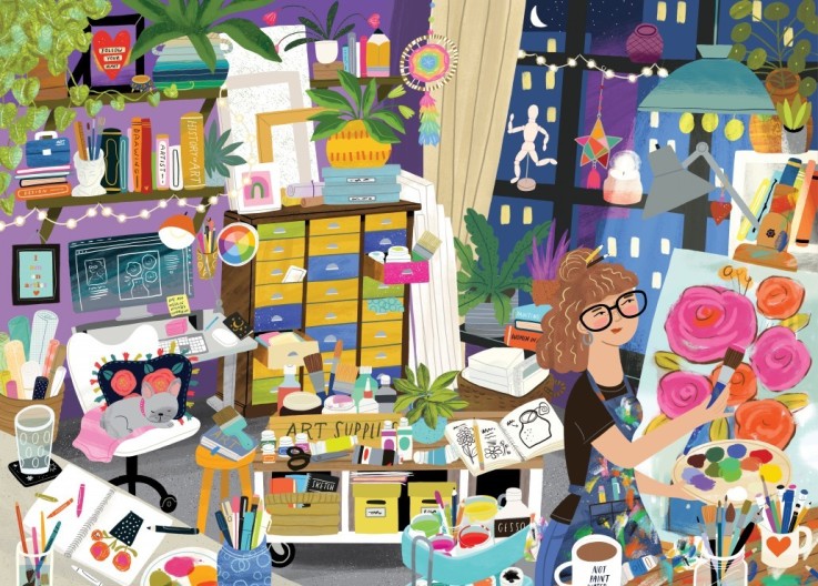 Puzzle Mon Lieu Préféré : l'Atelier d'Art - 1500 pièces