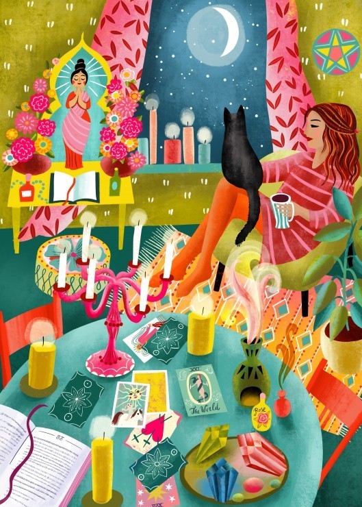 Puzzle Coin Lecture Magique sous la Lune - 500 pièces