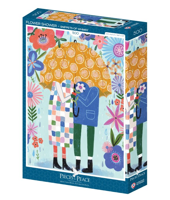 Puzzle Douche Florale - 500...