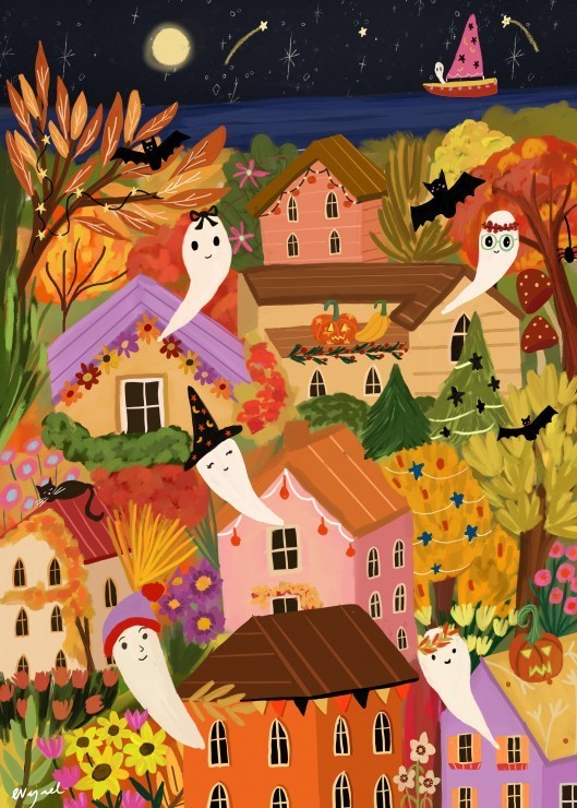 Puzzle Ville Fantôme - 500 pièces