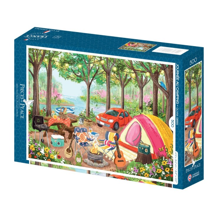 Puzzle Journée au Camping - 500 pièces