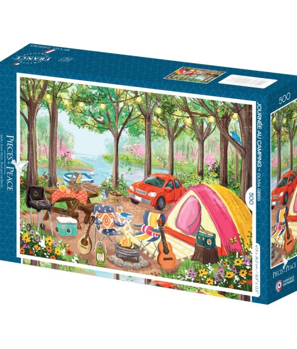 Puzzle Journée au Camping -...