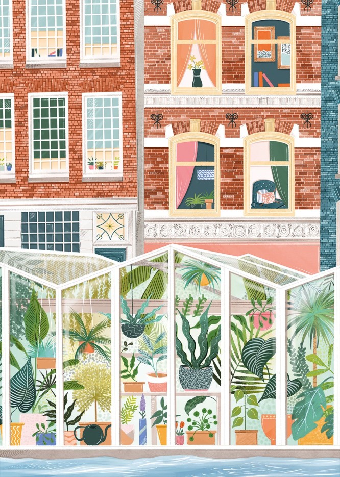 Puzzle Marché aux Fleurs d'Amsterdam - 1000 pièces