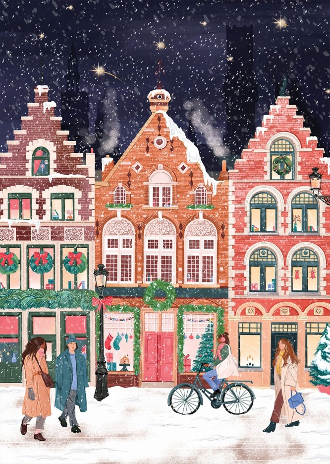 Puzzle Bruges à Noël - 1000 pièces