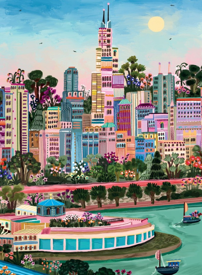 Puzzle Mini Puzzle - Chicago - 96 pièces