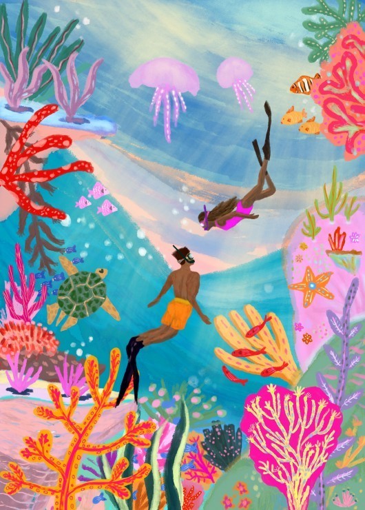 Puzzle Natation Sauvage - 500 pièces