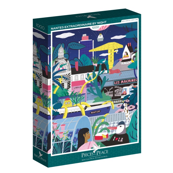 Puzzle Nantes Extraordinaire de Nuit - 1000 pièces