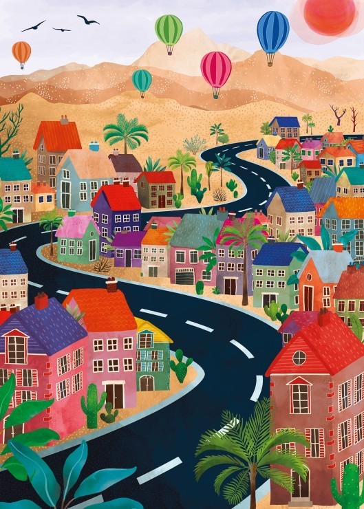 Puzzle Sur la Route - 500 pièces