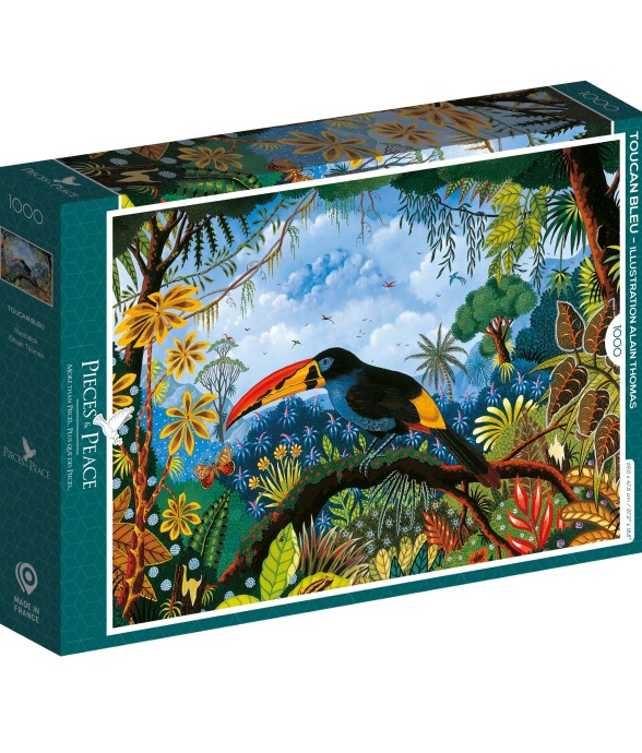 Puzzle Toucan Bleu - 1000...