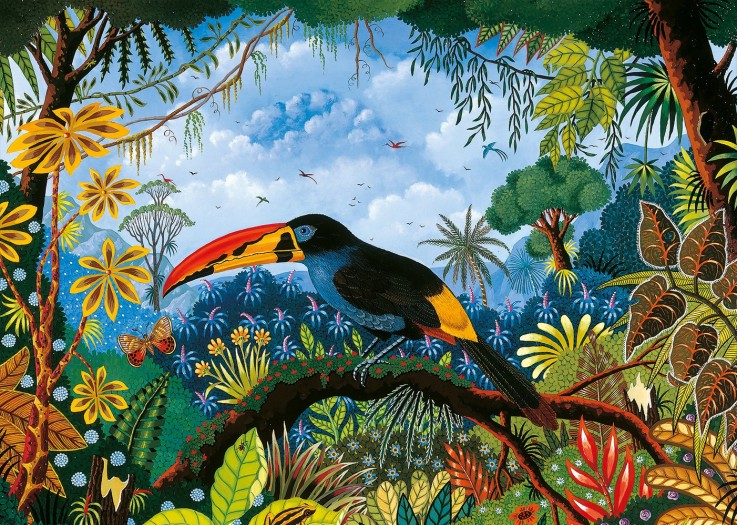 Puzzle Toucan Bleu - 1000 pièces