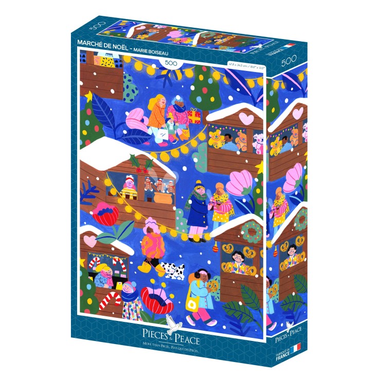Puzzle Marché de Noël - 500 pièces