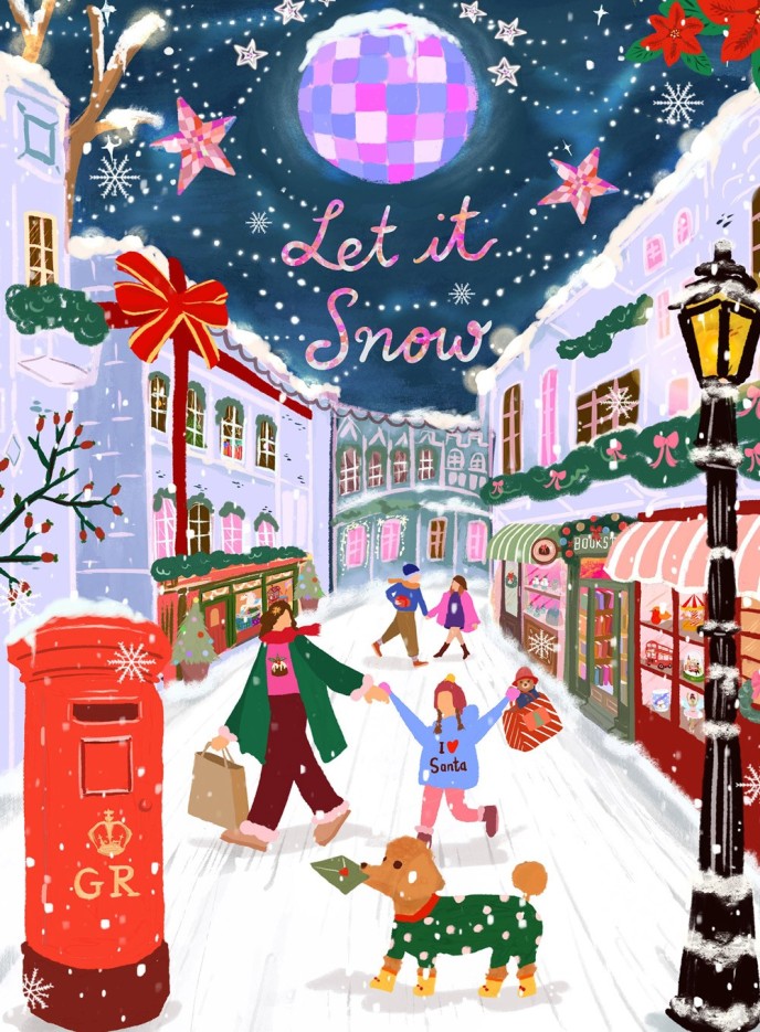 Puzzle Mini Puzzle - Let it Snow - Londres - 96 pièces