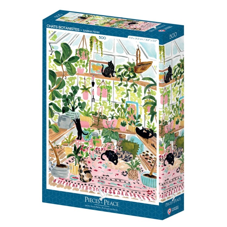 Puzzle Chats Botanistes - 500 pièces